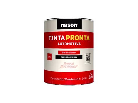 Tinta Automotiva Poliester Branco Geada Vw Ml Nason Tintas St