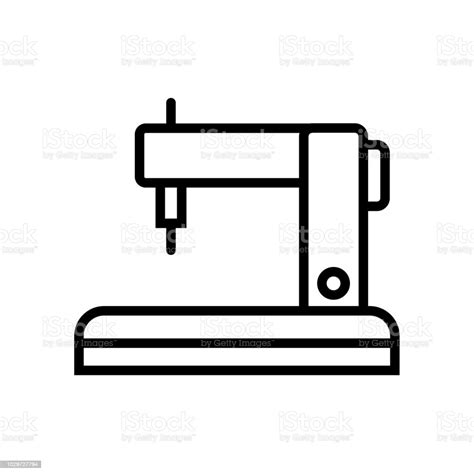 Sewing Machine Icon Vector Isolated On White Background Sewing Machine