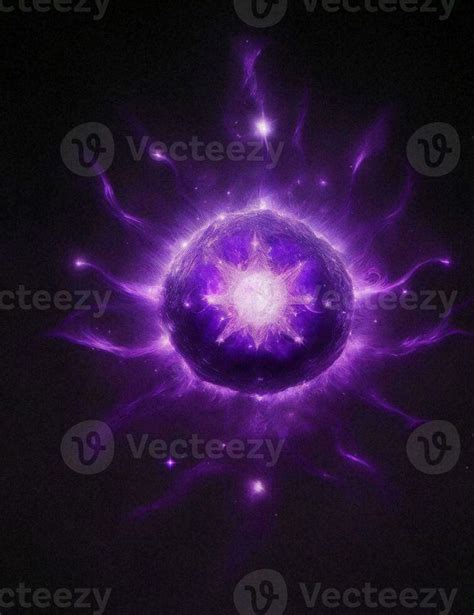 crown chakra, dark purple sparkling illustration 32231059 Stock Photo ...