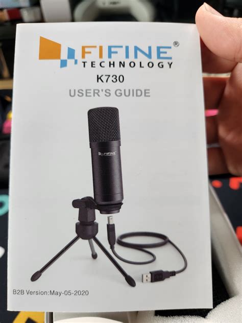 Fifine K730 Condenser Microphone with mini stand, Audio, Microphones on ...