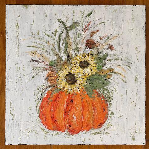 Fall Painting Pumpkin Art Sunflower Art Farmhouse Fall | Etsy | Floral ...