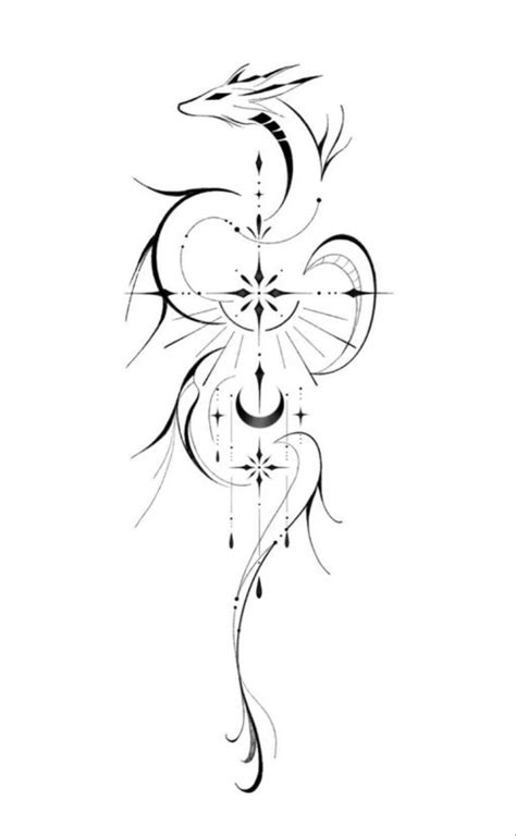 Tattoo Idea In 2023 Dragon Tattoo Outline Dragon Tattoo Stencil