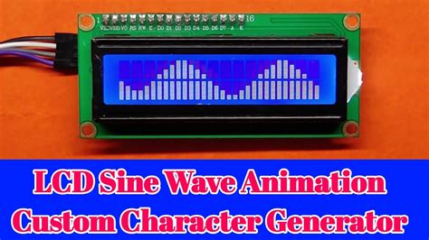 Lcd Sine Wave Animation 3 Lcd Custom Character For Arduino 16x2 Lcd 8 Bit Mario Animation