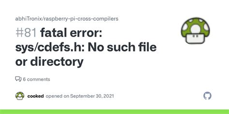 Fatal Error Sys Cdefs H No Such File Or Directory Issue