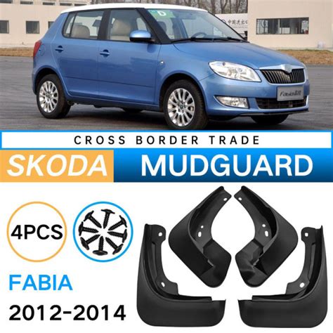 Крыло для автомобиля, арт. Брызговики для Skoda Fabia 2012-2014 Шкода ...