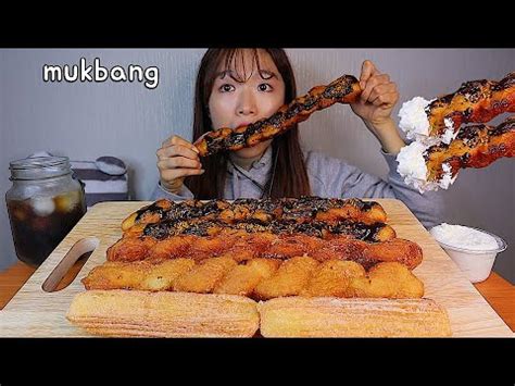 Mukbang Giant Twisted Bread Stick Dessert