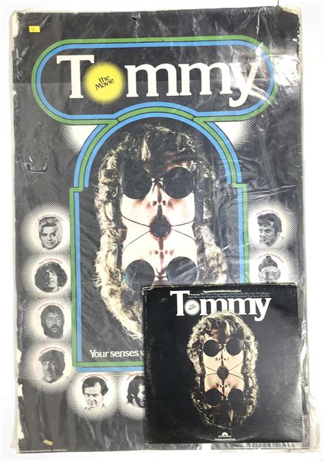 Lot - Vintage Tommy Movie Poster & Vinyl Record