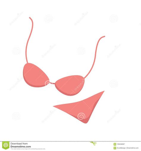 Desgaste Rosado Illustrationn Del Bikini Ilustraci N Del Vector Ilustraci N De Sujetador