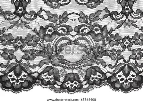 Black Fine Lace Floral Texture Stock Photo 65566408 Shutterstock