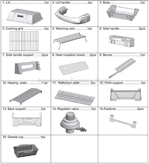 Bbq Grillware Gat1913 Models Bbq Parts Canada