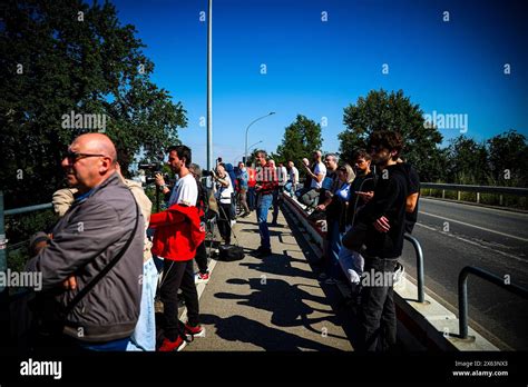 Ferrari Fan Tifosi During The Filming Day With The Ferrari Sf