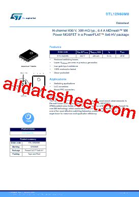 Stl N M Datasheet Pdf Stmicroelectronics