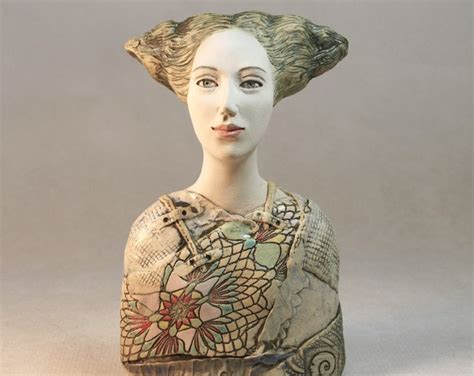 Female Sculpture Bust Ceramic Sculpture Fine Art Ceramic Art