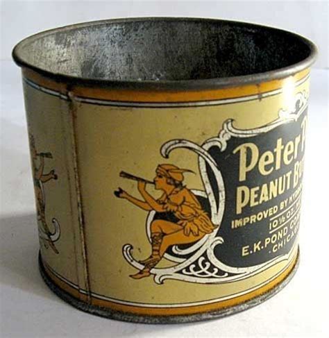 Vintage 1920 S Peter Pan Peanut Butter Advertising Tin Etsy Peter