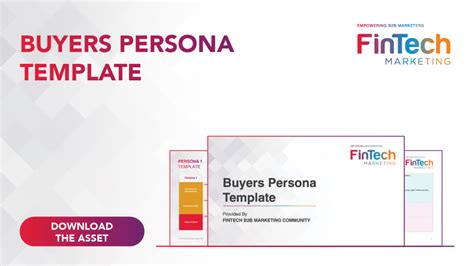 Buyers Persona Template FinTech B2B Marketing