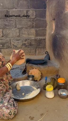 Village Style Traditional Cooking Lunch Food Of Indian Village