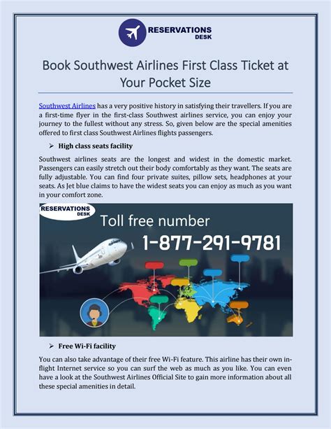 Book Southwest Airlines First Class Ticket at Your Pocket Size by ...