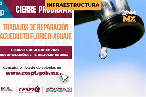 Anuncian tercer megacorte de agua para más de 600 colonias en Tijuana y