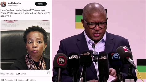 News Live Sa On Twitter If Andile Said This I Will Charge Him The