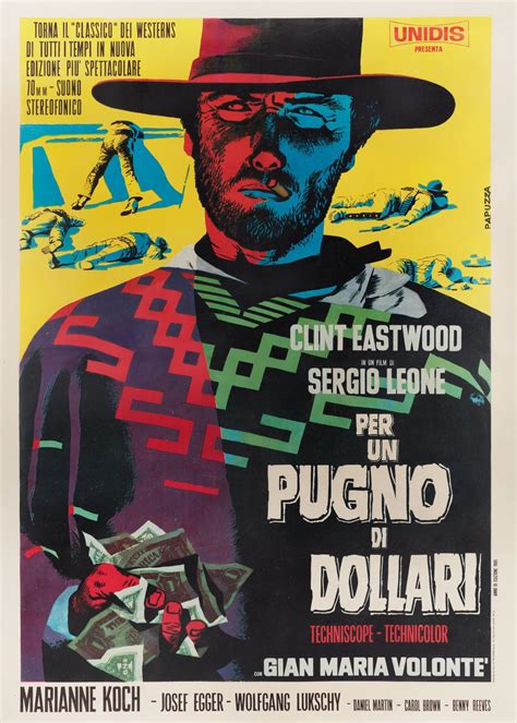 A Fistful Of Dollars Original R Italian Due Foglio Movie Poster