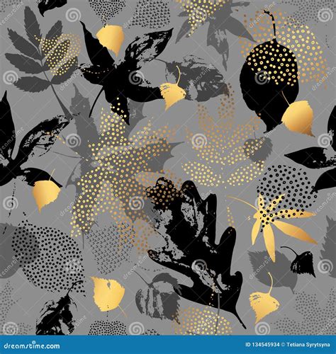 Mod Le Sans Couture De Vecteur De Feuilles D Automne Illustration Stock