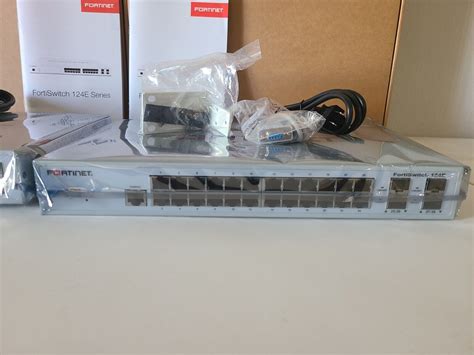 Lot Of 2 Fortinet Fs 124e 24 Port L2 24xge Rack Mountable Rj45 Pt