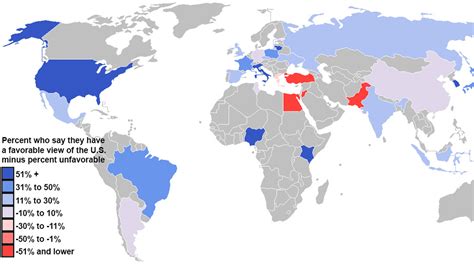 El Mapa Del Día Los Países Que Más Odian A Estados Unidos Infobae