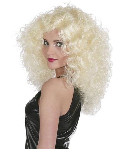 Perruque Disco Blonde Volumineuse Perruque De Déguisement P40268