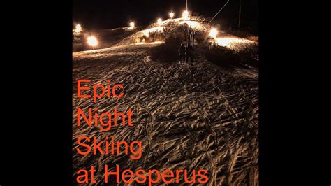 Night skiing at Hesperus Ski Area west of Durango. Hesperus, Colorado ...