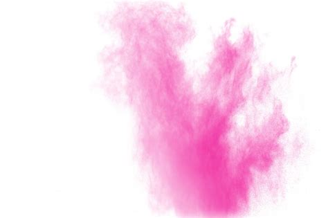 Premium Photo Abstract Pink Powder Explosion On White Background