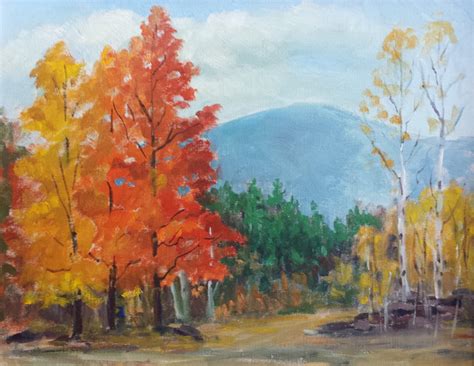 Autumn Landscape Painting at PaintingValley.com | Explore collection of ...