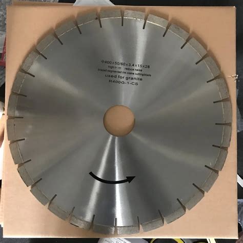 Diamond Saw Blade 16 Inch 400 Mm Silent Core For Granite Stone Cutting Disc Segment Height 15