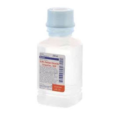 Baxter 09 Sodium Chloride Irrigation 250 Ml Usp Plastic Pour Bottle