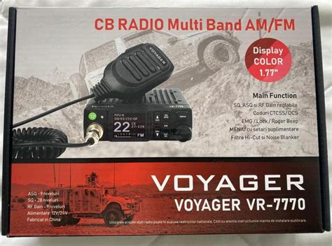 Radio Amador Voyager Vr 7770 10 Canais am fm Preto Rádio