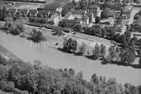 Luftaufnahme Esslingen Am Neckar Badeg Ste Auf Den Liegewiesen Am