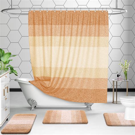 Olanly Bathroom Rugs Sets 3 Piece Soft Absorbent Microfiber Bath Rugs