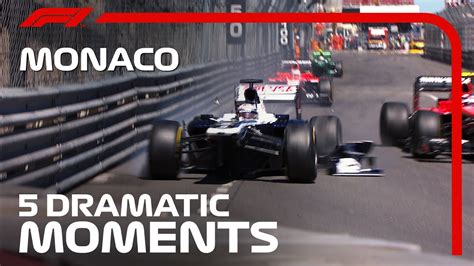 Top 5 Dramatic Moments Monaco Grand Prix Youtube