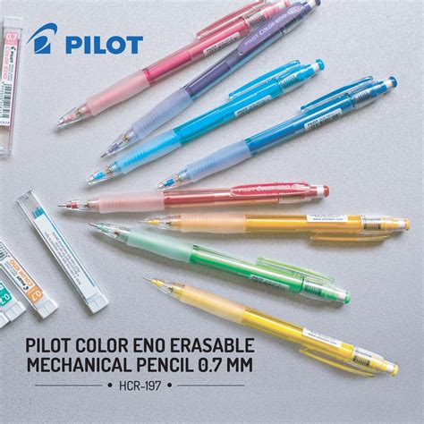 Pilot Color Eno Erasable Mechanical Pencil Mm Shopee Singapore