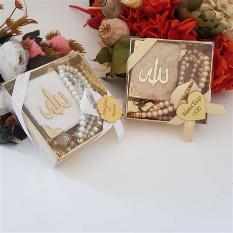 Velvet Mini Quran Pearl Tasbeeh Decorated Box Gift Set Eid Etsy