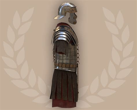 3D Model Lorica Segmentata Ancient Roman Legionary Armor VR AR Low