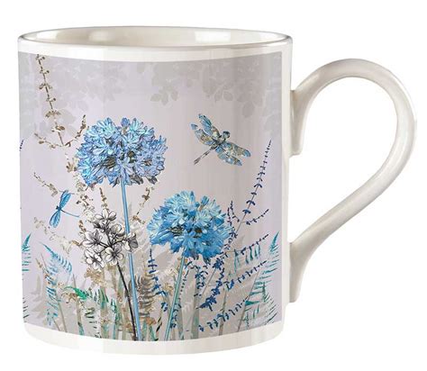 Melamaster Agapanthus Fine Bone China Mug Melamaster