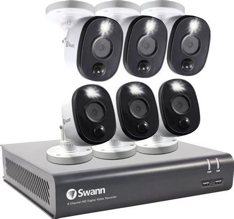 Best Buy Swann 8 Channel 6 Camera Indoor Outdoor Wired 1080p 1TB DVR