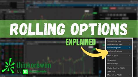 How To Roll Options On ThinkorSwim Step By Step Tutorial YouTube