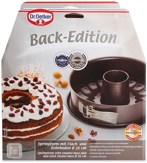 Dr Oetker Back Edition Springform Mit Rohrboden Cm Ab