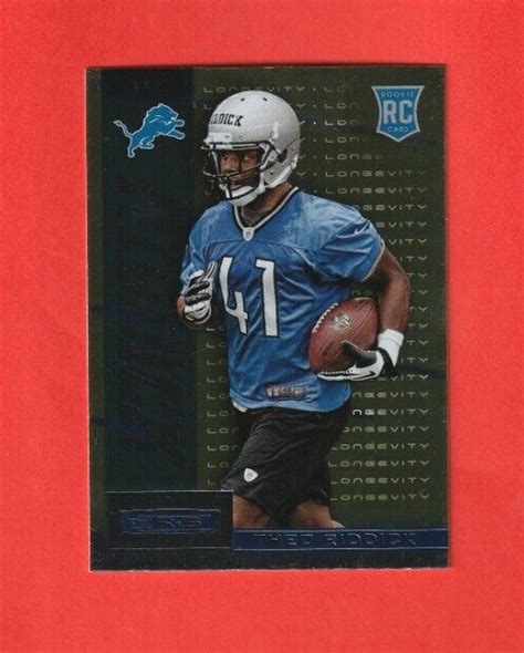 2013 Panini Rookies Stars LONGEVITY 191 Theo Riddick RC DETROIT