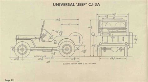 Willys Jeep Dimensions