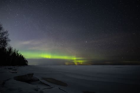 Карта мест для наблюдения северного сияния в Петрозаводске Aurora