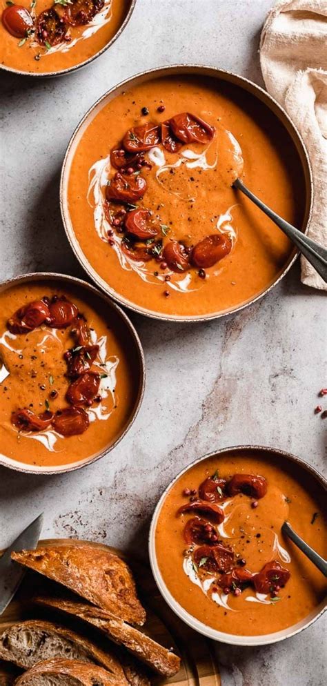 Creamy Tomato Soup Wholefood Soulfood Kitchen Vegan Soup Recipes