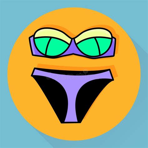 Vector Bikini Swimsuit Icon Stock Vector Illustration Of Bikini Style