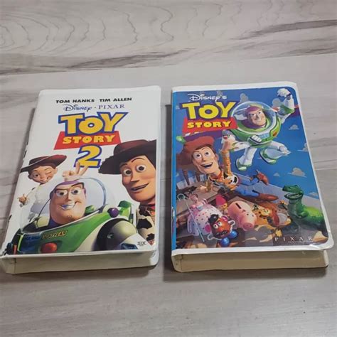 Toy Story Movies Vhs Clamshells Disney Pixar Woody Buzz Lightyear Vcr